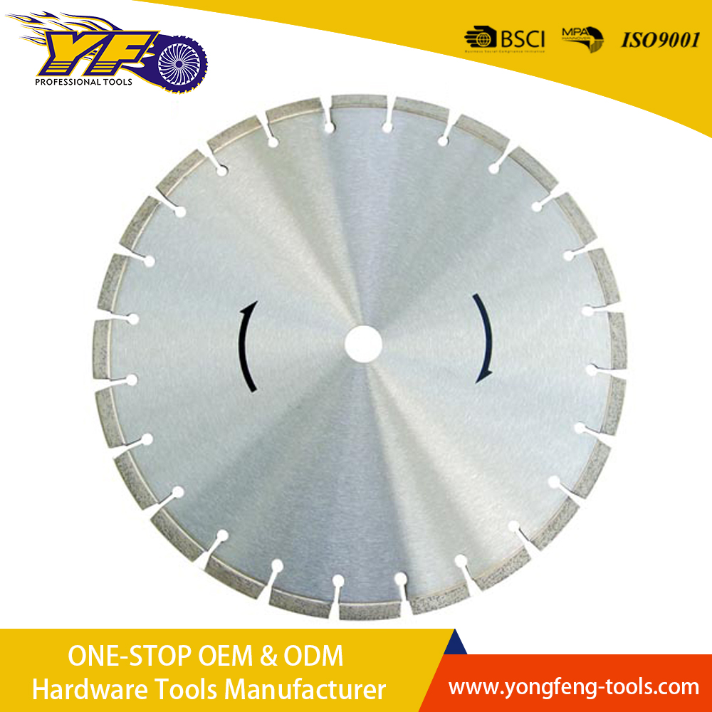 Brazed concrete segment saw blade