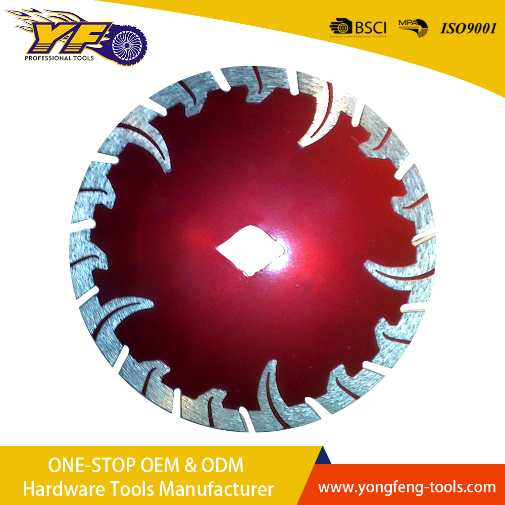 Hot pressed Turbo Rim Diamond Blade with rhombus hole