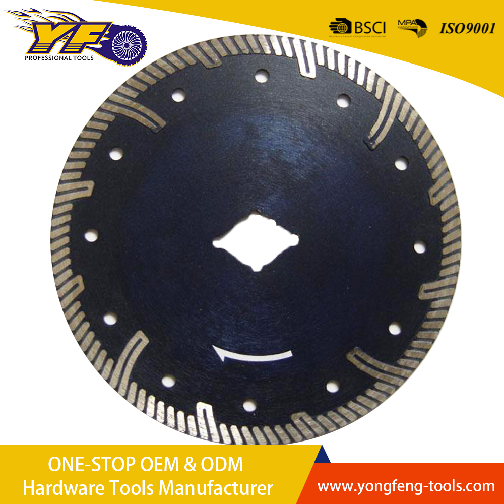 Turbo Rim Diamond Blade with rhombus hole