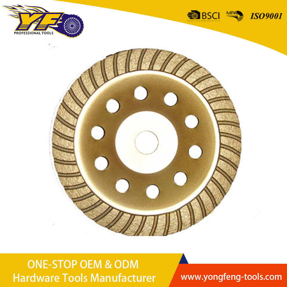 Turbo diamond grinding wheel